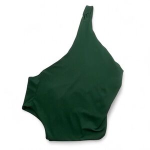 Green One-Shoulder Bodysuit